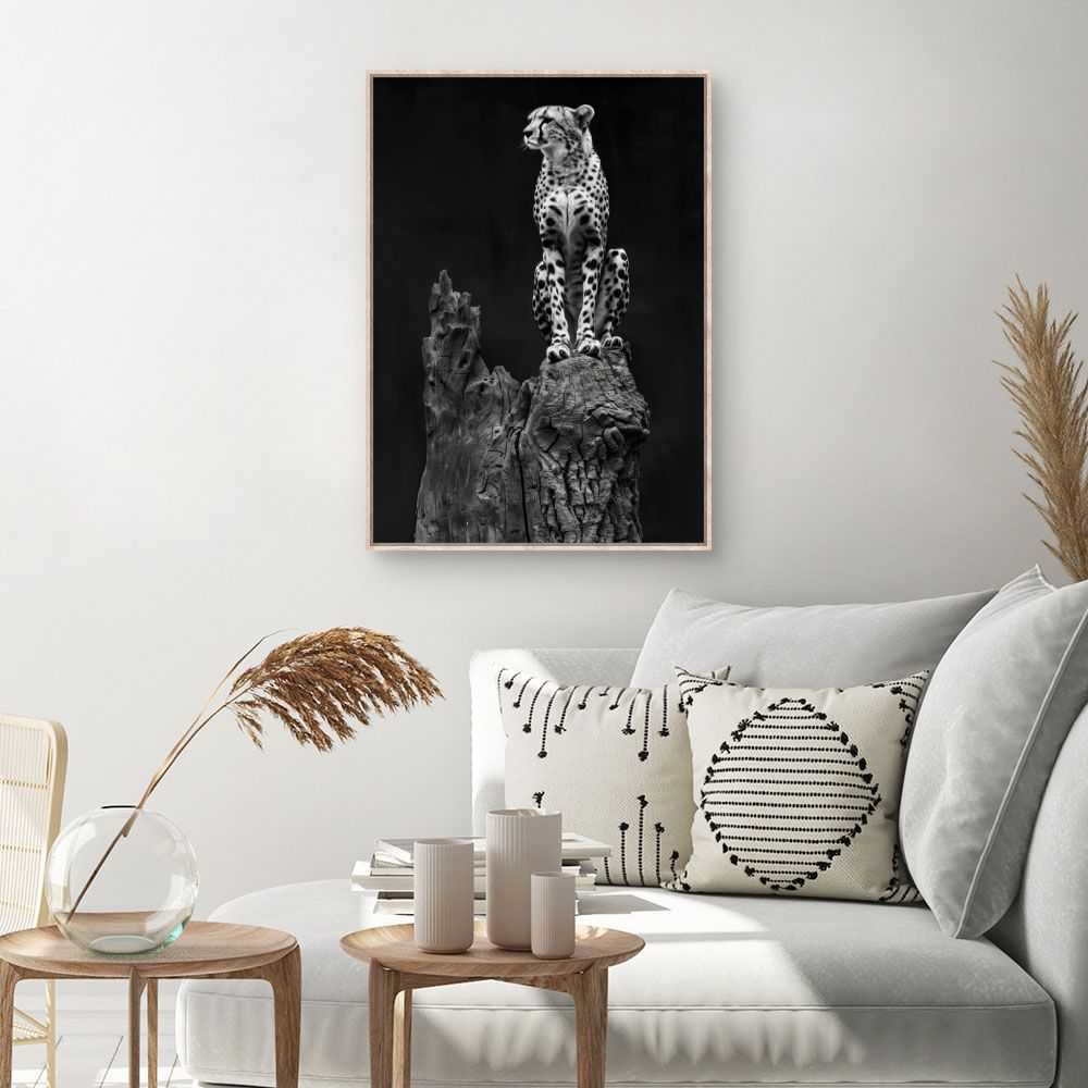 Toile Félin majestueux – toile cadre naturel (slide 1, 60×90)
