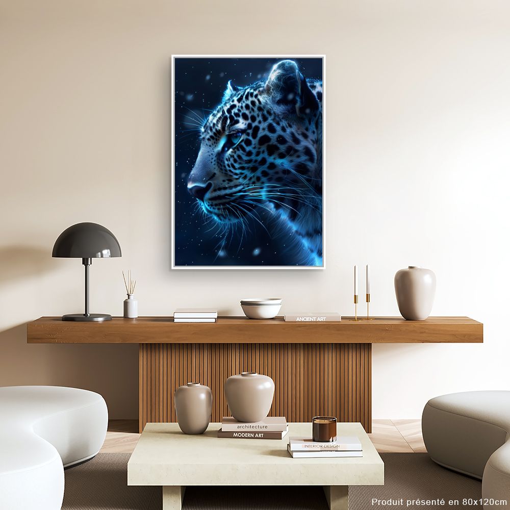 Toile "Reflet félin mystique"