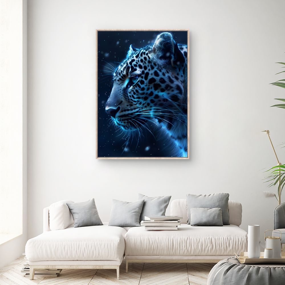 Toile "Reflet félin mystique"