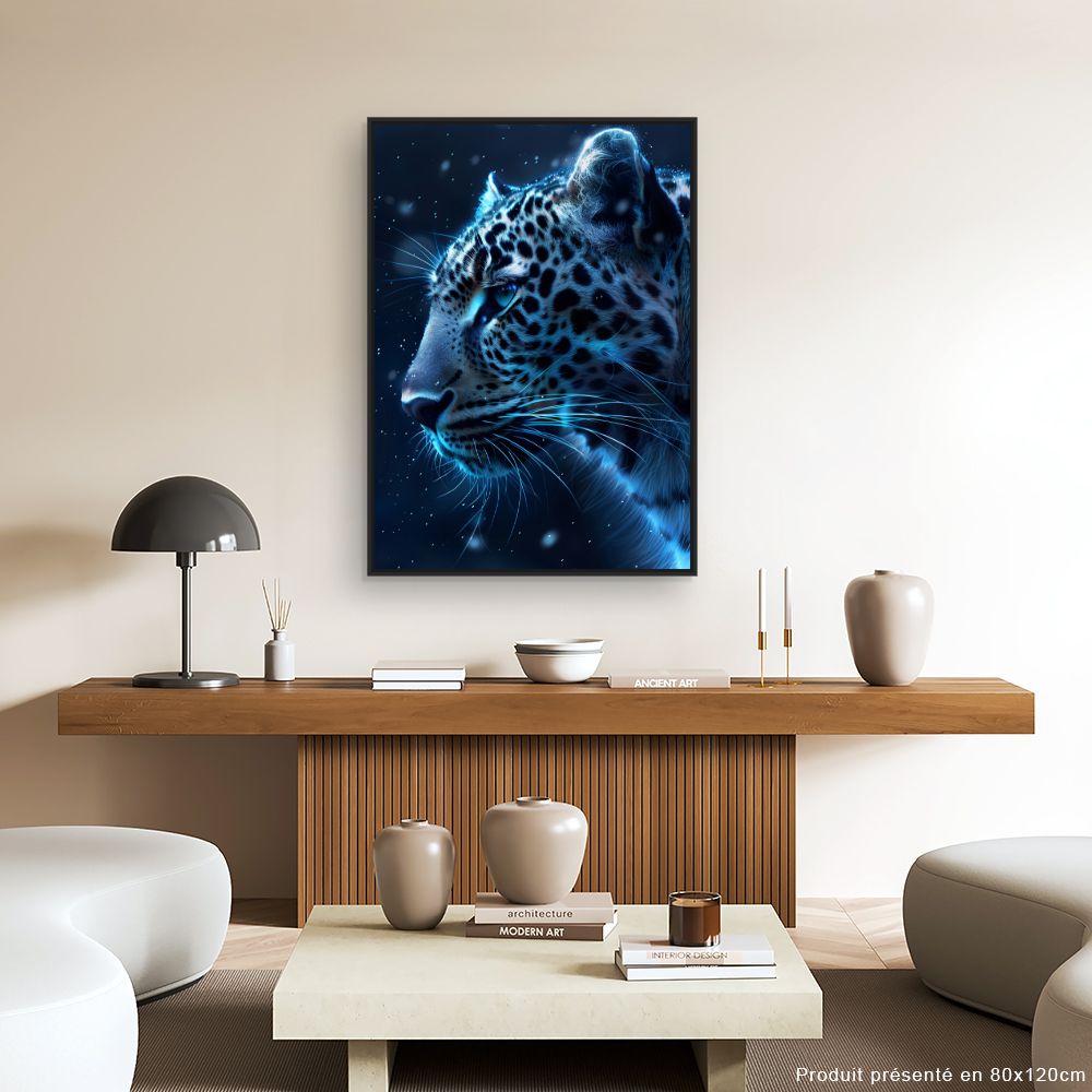 Toile "Reflet félin mystique"