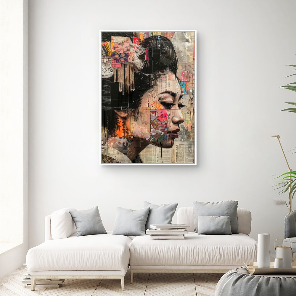 Schilderij "Uniek artistiek portret"
