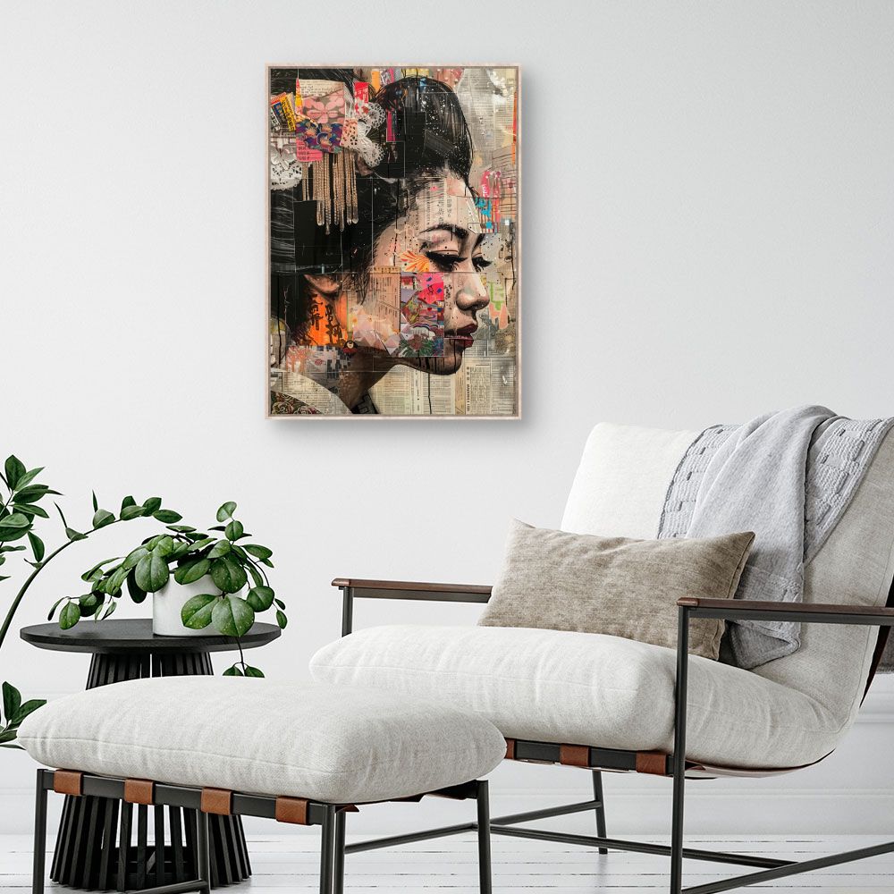 Schilderij "Uniek artistiek portret"