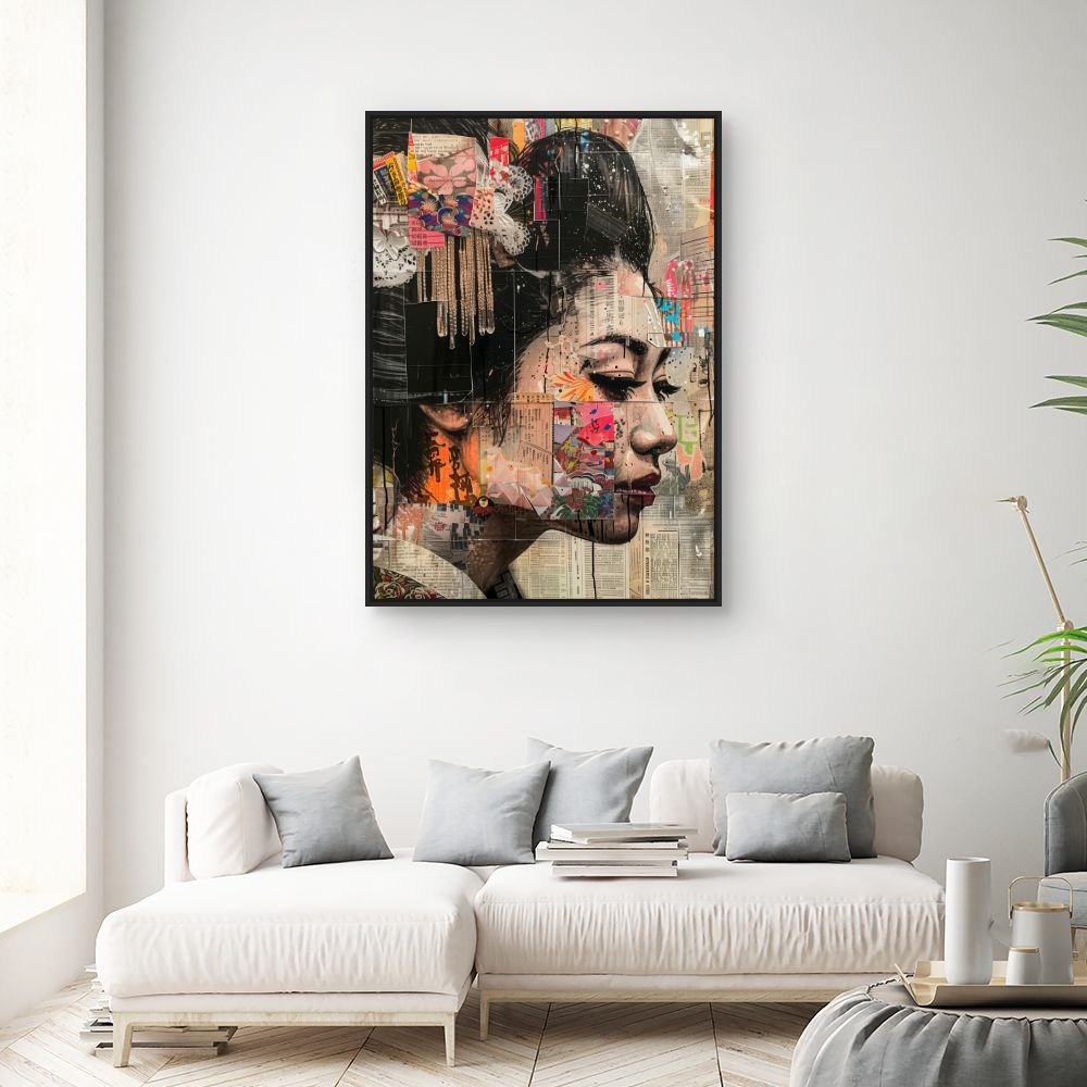 Schilderij "Uniek artistiek portret"