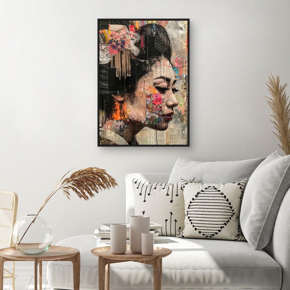Schilderij "Uniek artistiek portret"