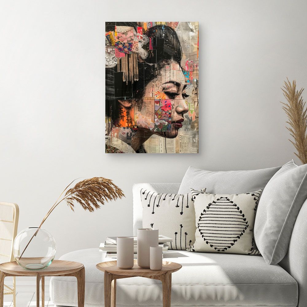 Schilderij "Uniek artistiek portret"