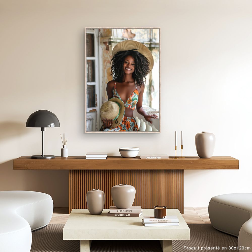 Toile "Sourire éclatant"