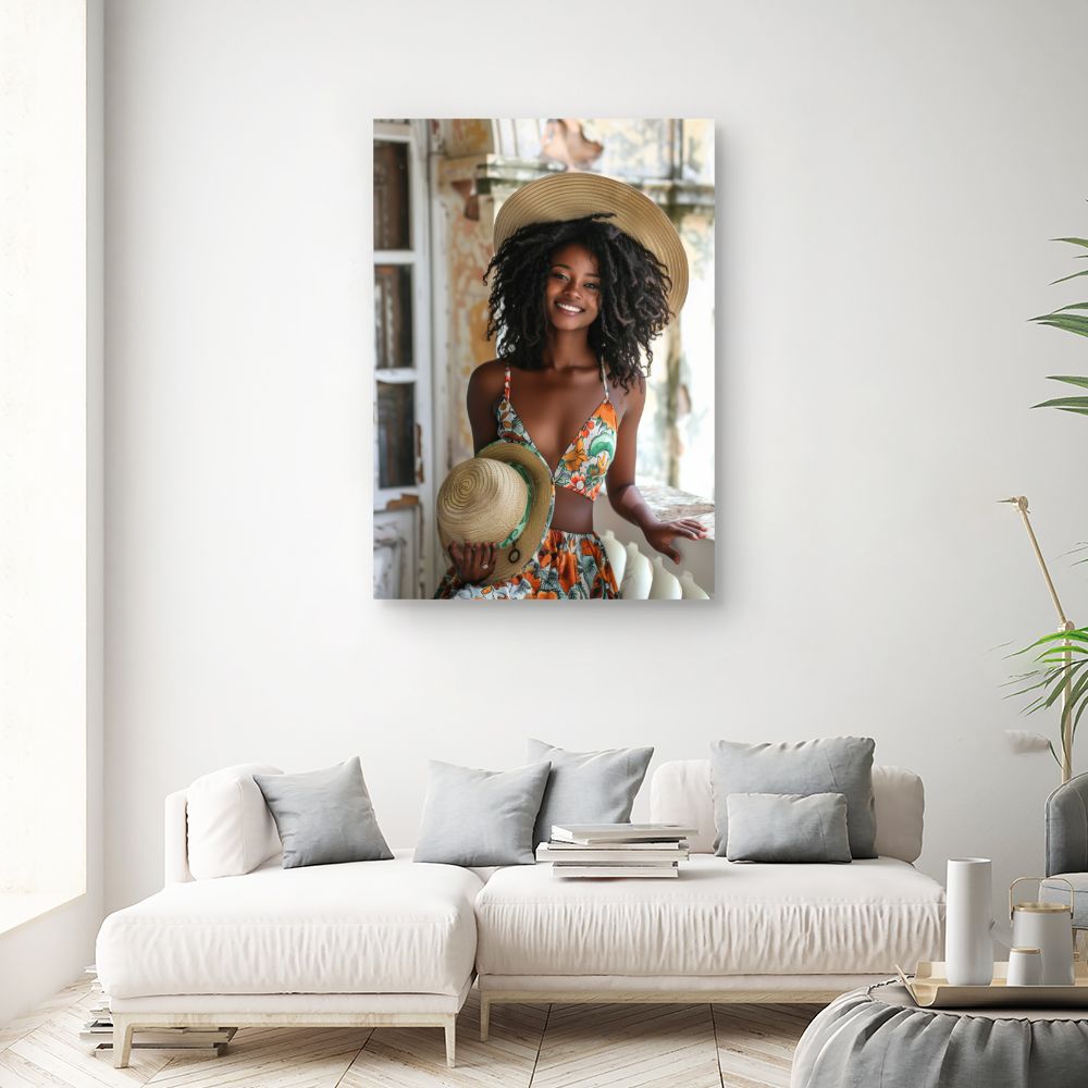 Toile "Sourire éclatant"