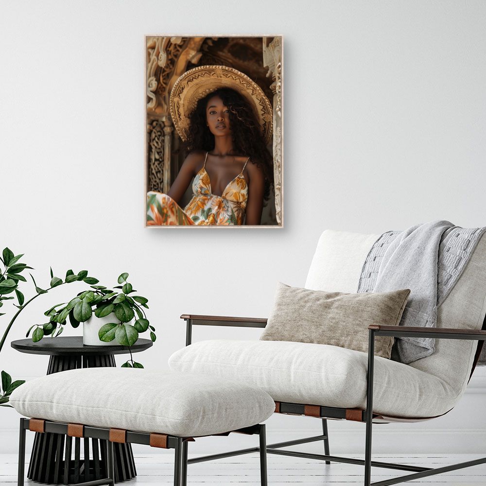 Toile "Élégance exotique"