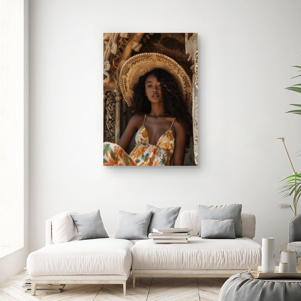 Toile "Élégance exotique"