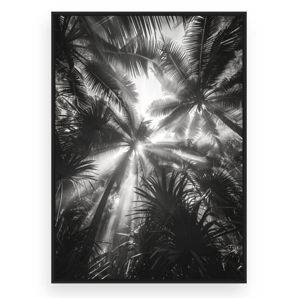 Toile Rayons tropicaux – toile cadre noir (slide 3)