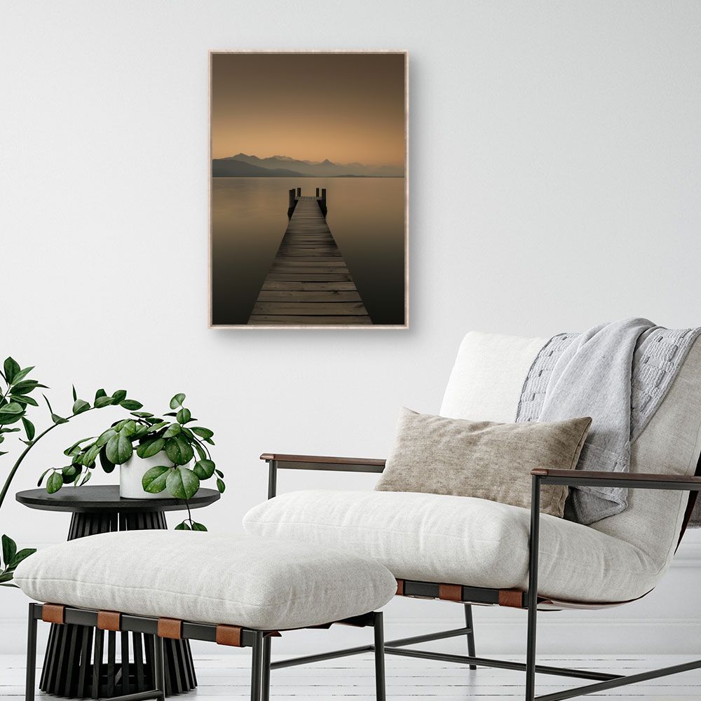 Toile "Ponton tranquille"