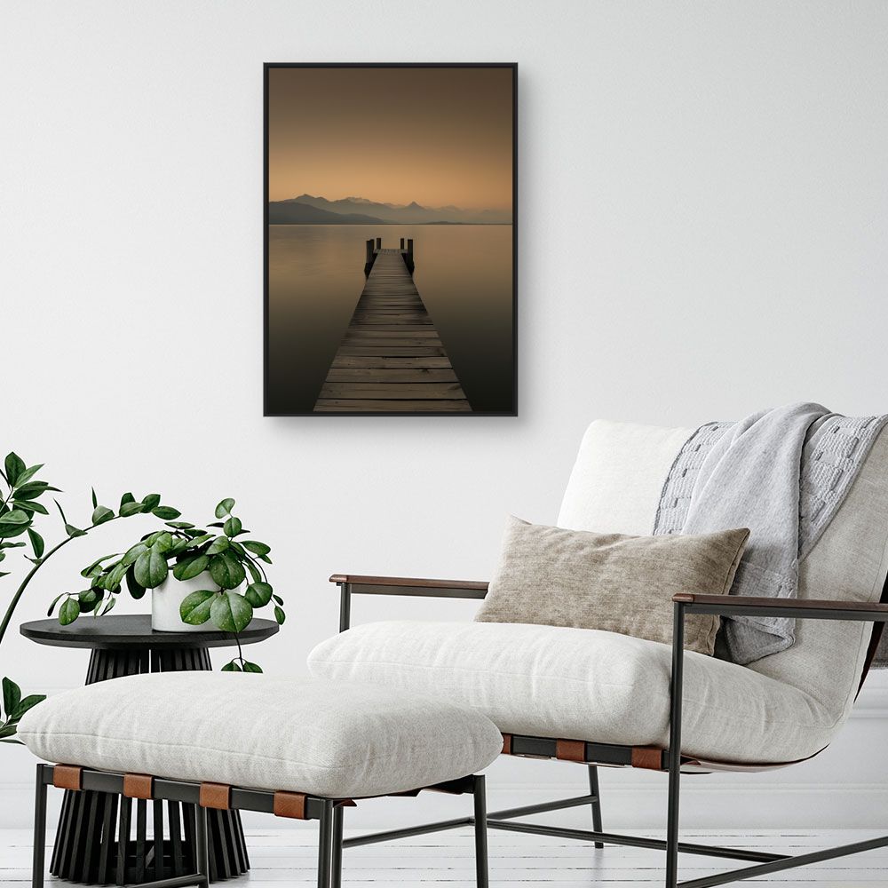 Toile "Ponton tranquille"