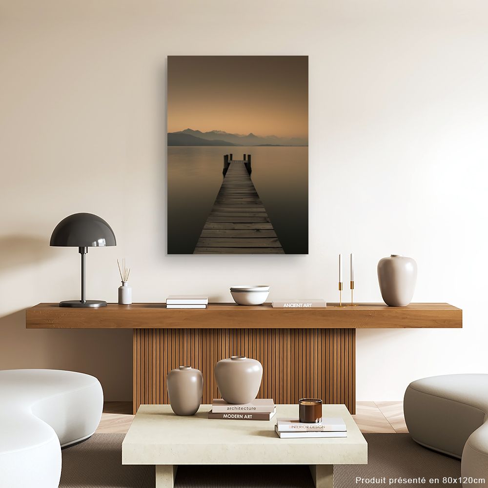 Toile "Ponton tranquille"