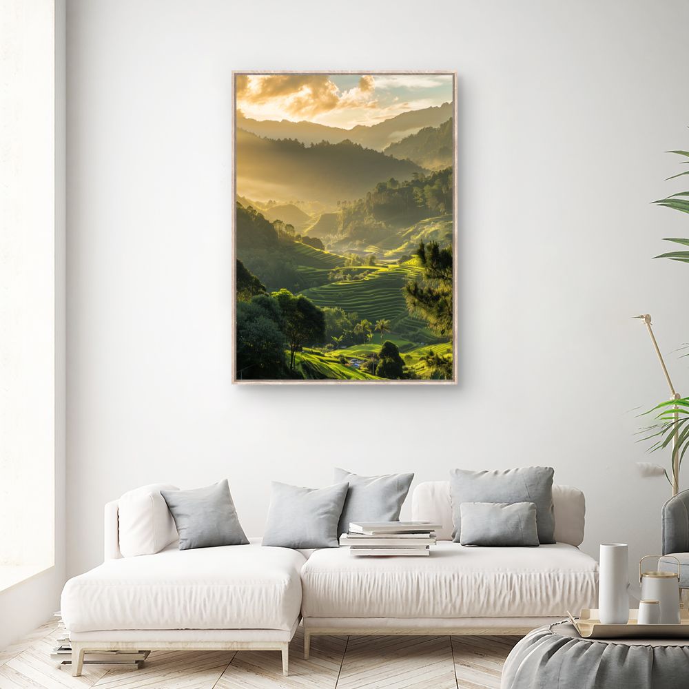 Toile "Paysage lumineux"