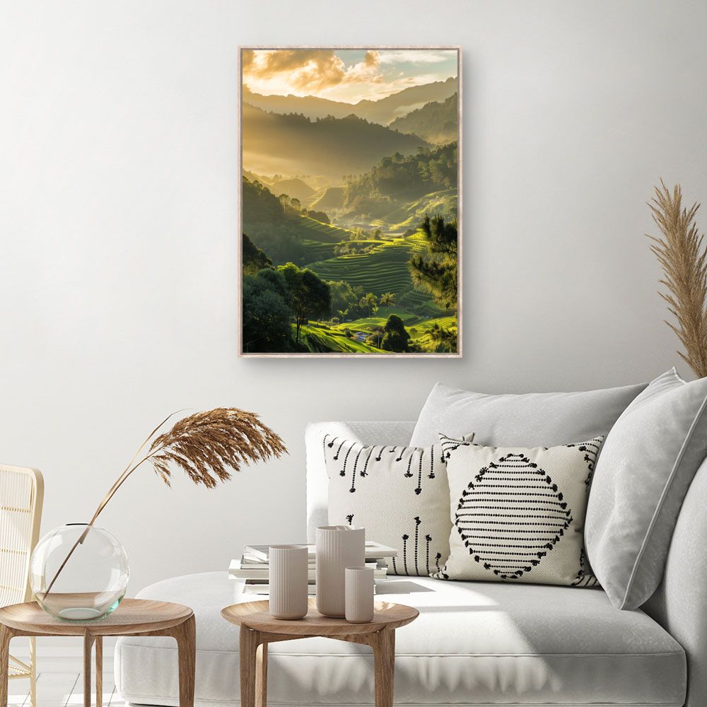 Toile Paysage lumineux – toile cadre naturel (slide 1, 60×90)