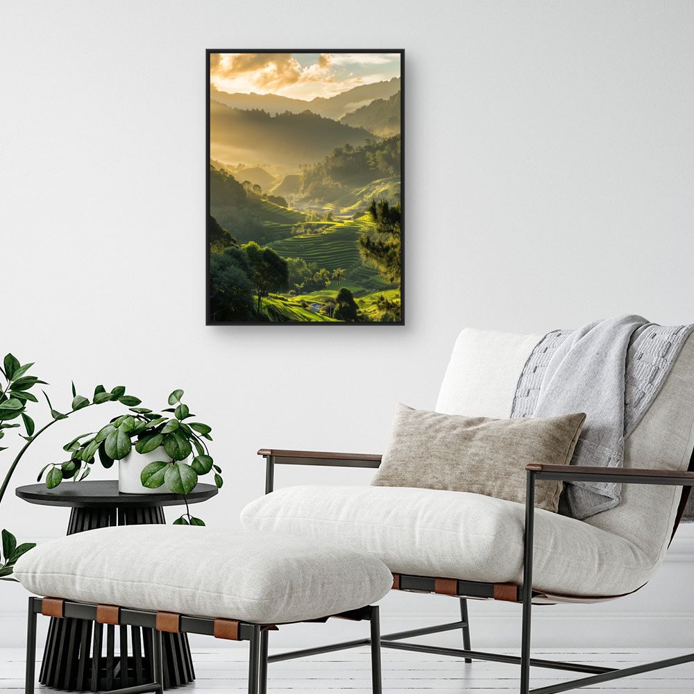 Toile "Paysage lumineux"