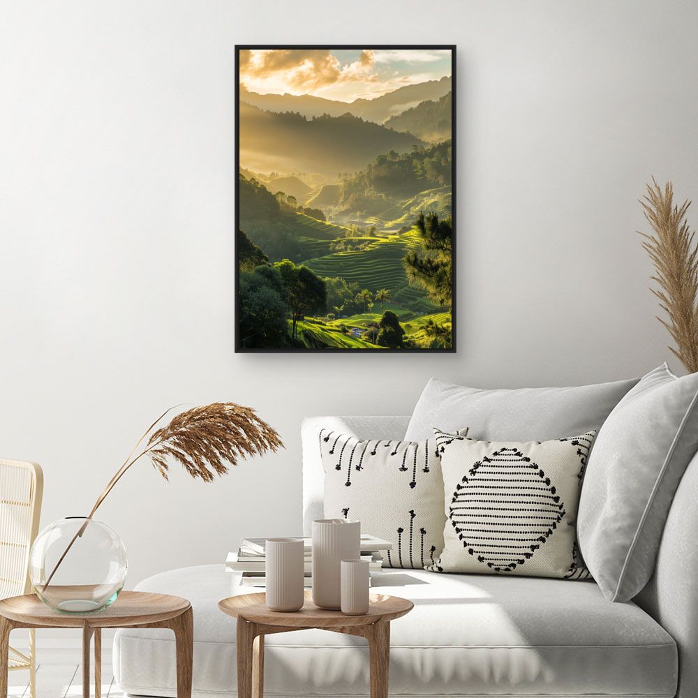 Toile "Paysage lumineux"