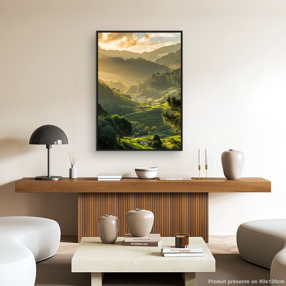 Toile "Paysage lumineux"