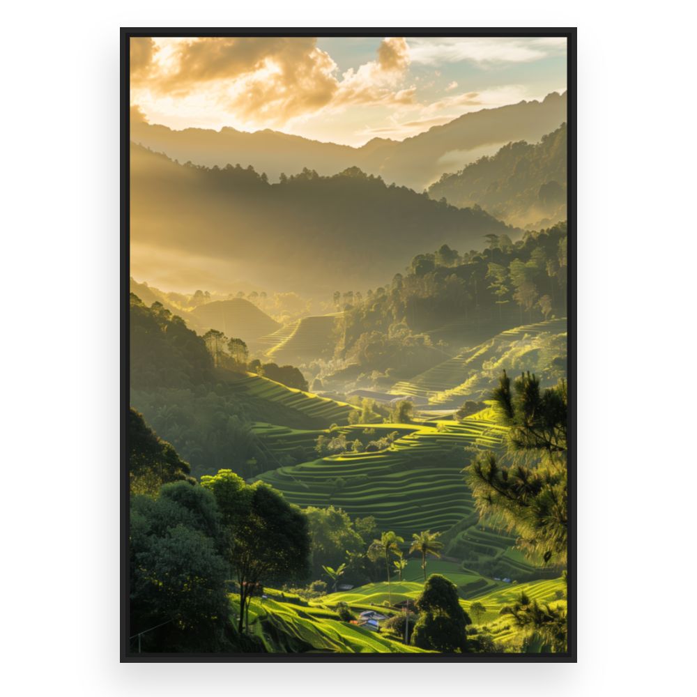 Toile Paysage lumineux – toile cadre noir (slide 3)