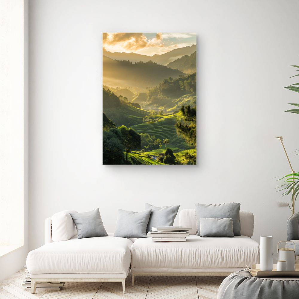 Toile "Paysage lumineux"