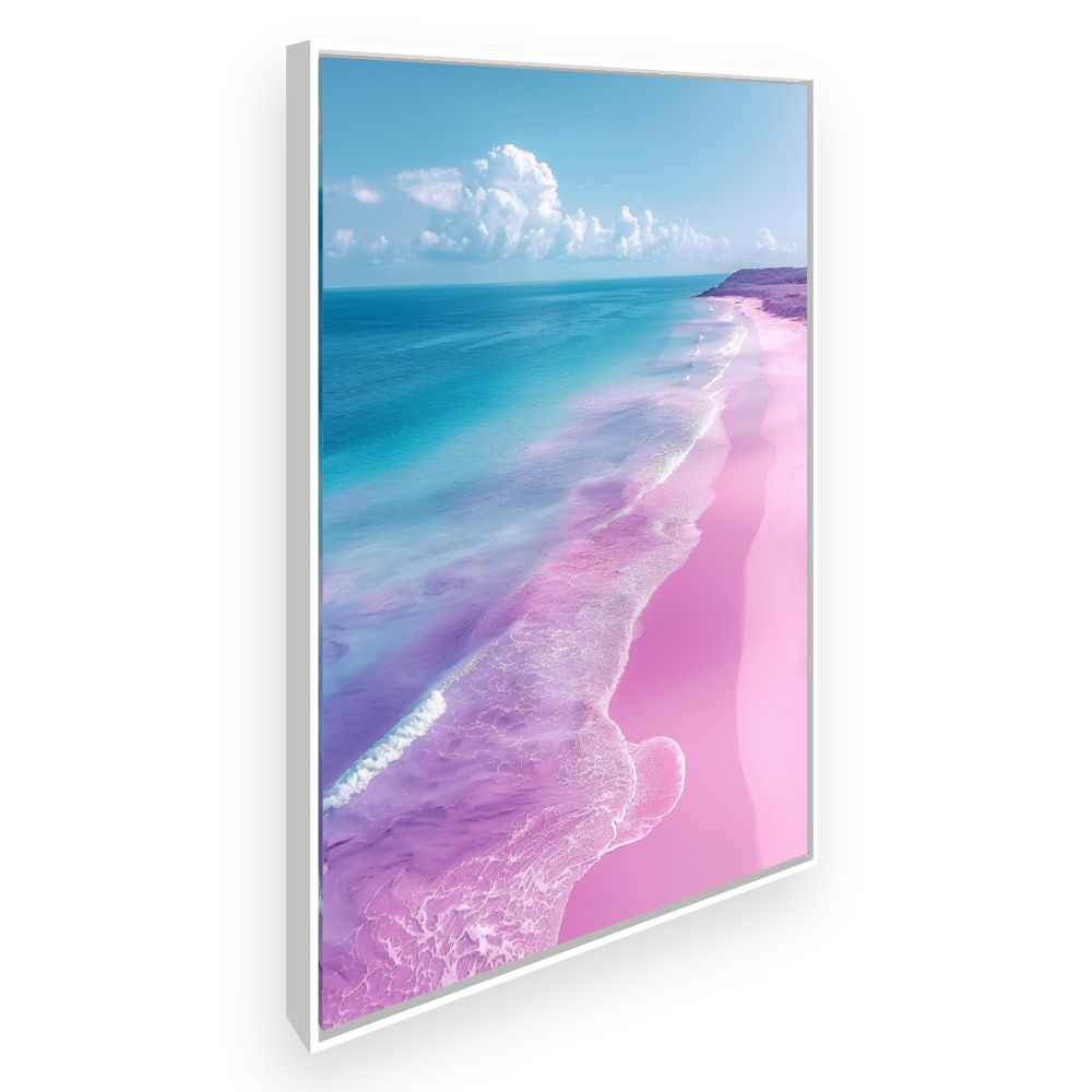 Toile Plage pastel rêveuse – toile cadre blanc (slide 2)
