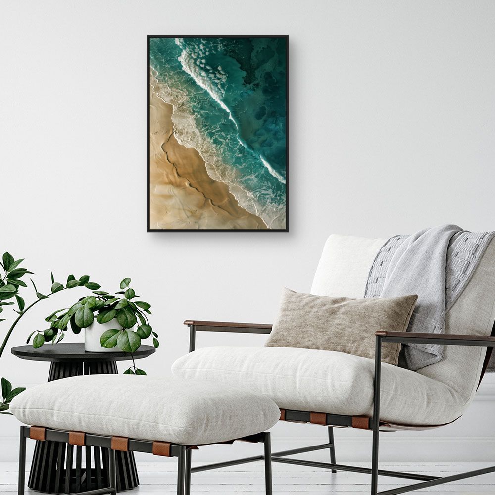 Schilderij "Schitterende zeegolven"