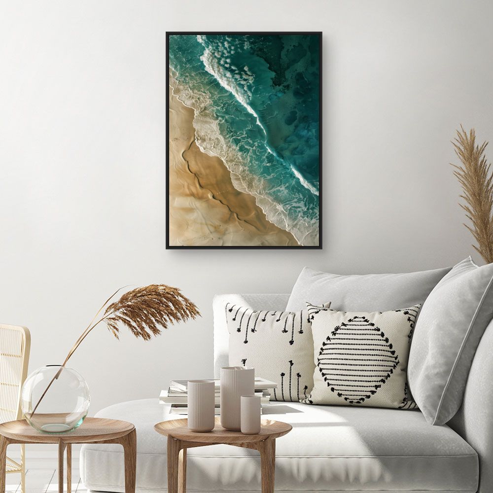 Schilderij "Schitterende zeegolven"