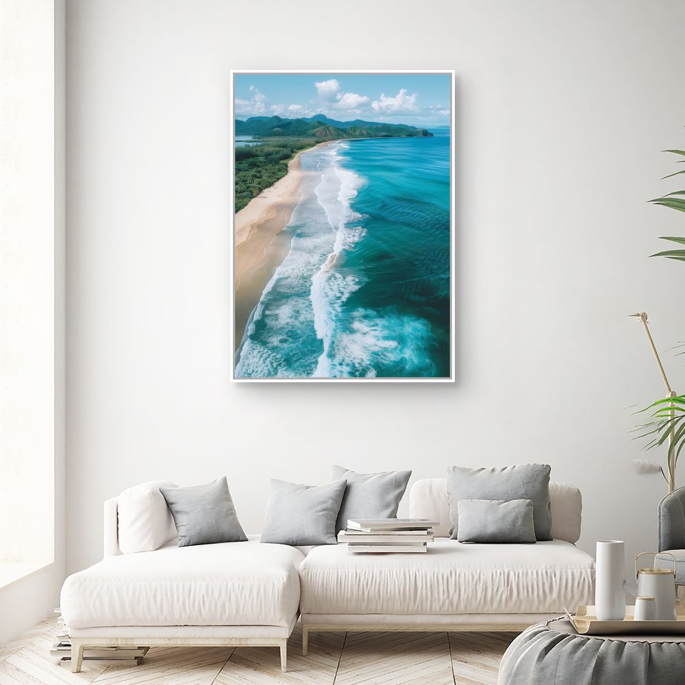Toile "Plage paradisiaque"