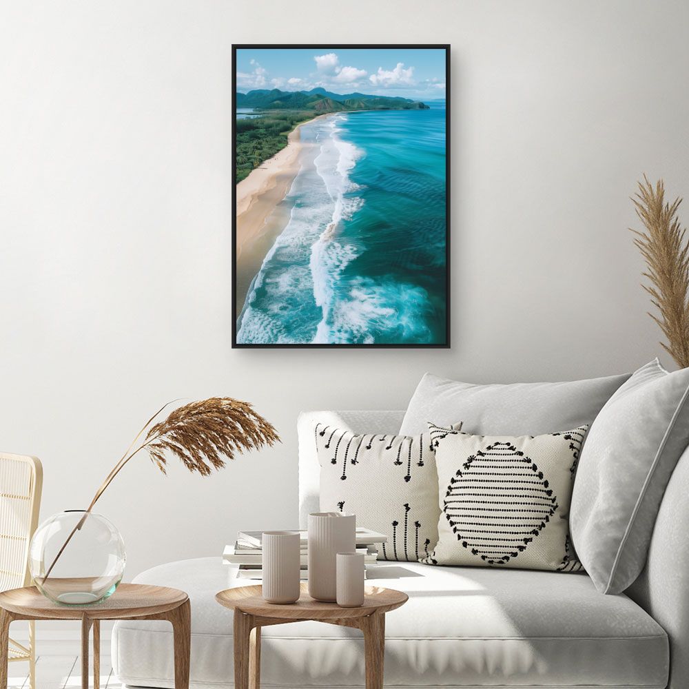 Toile "Plage paradisiaque"