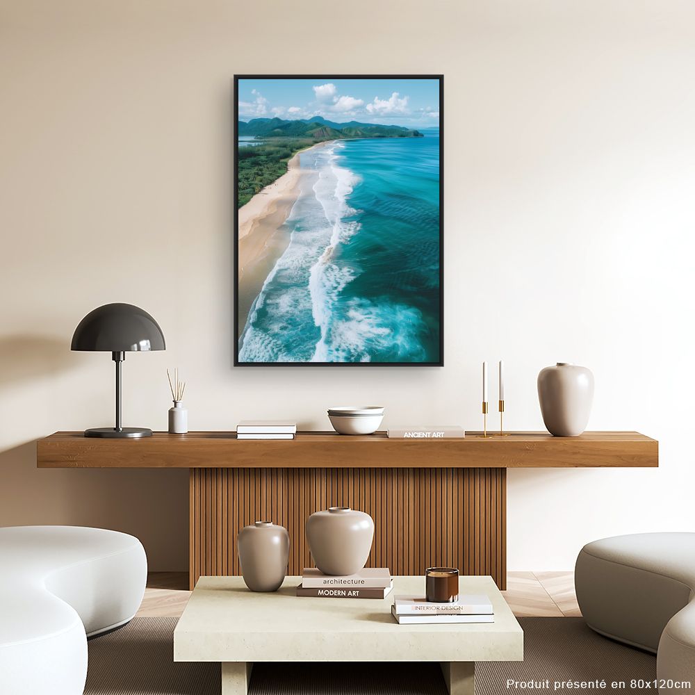 Toile "Plage paradisiaque"