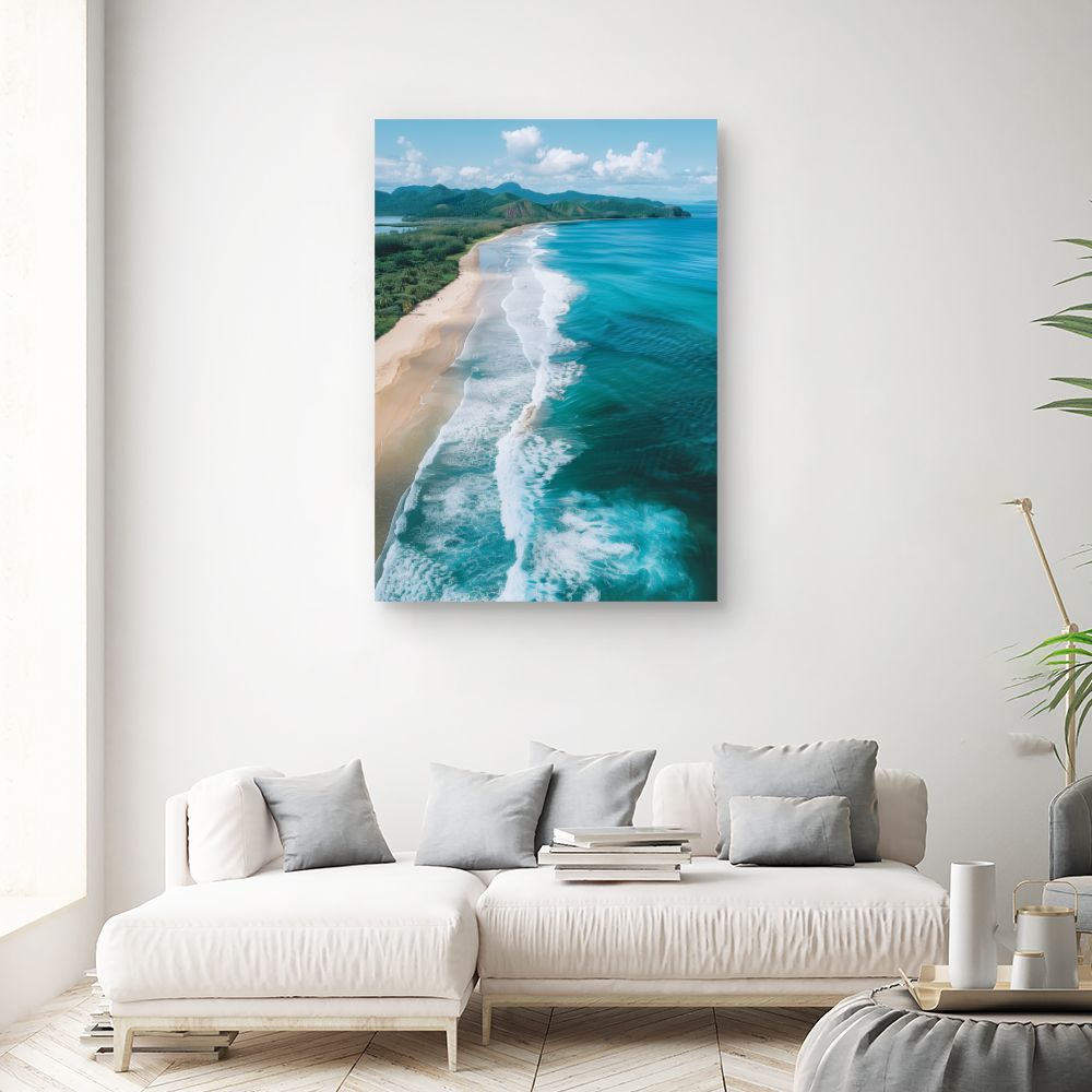 Toile "Plage paradisiaque"