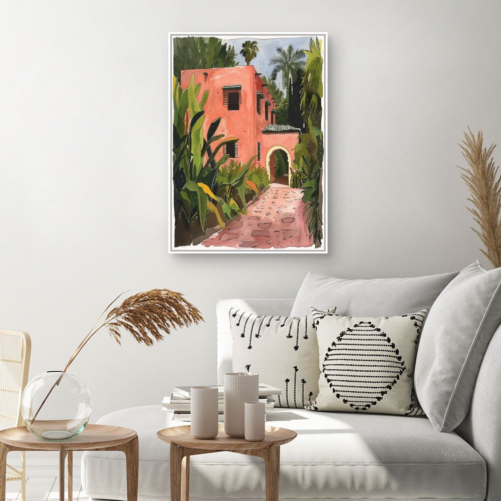 Toile "Maison tropicale"
