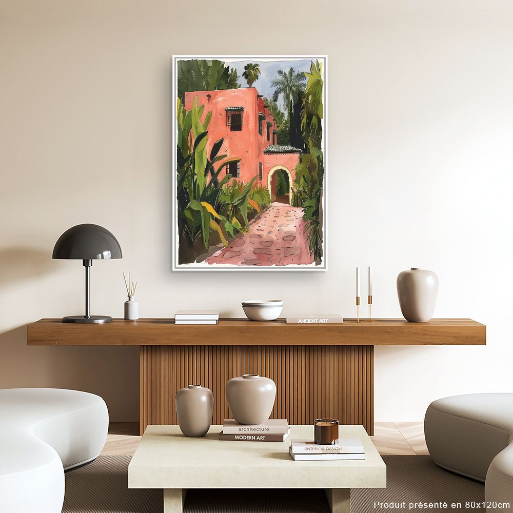 Toile "Maison tropicale"