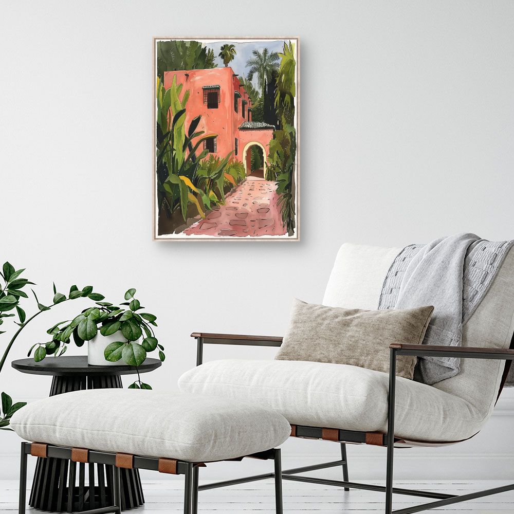 Toile "Maison tropicale"