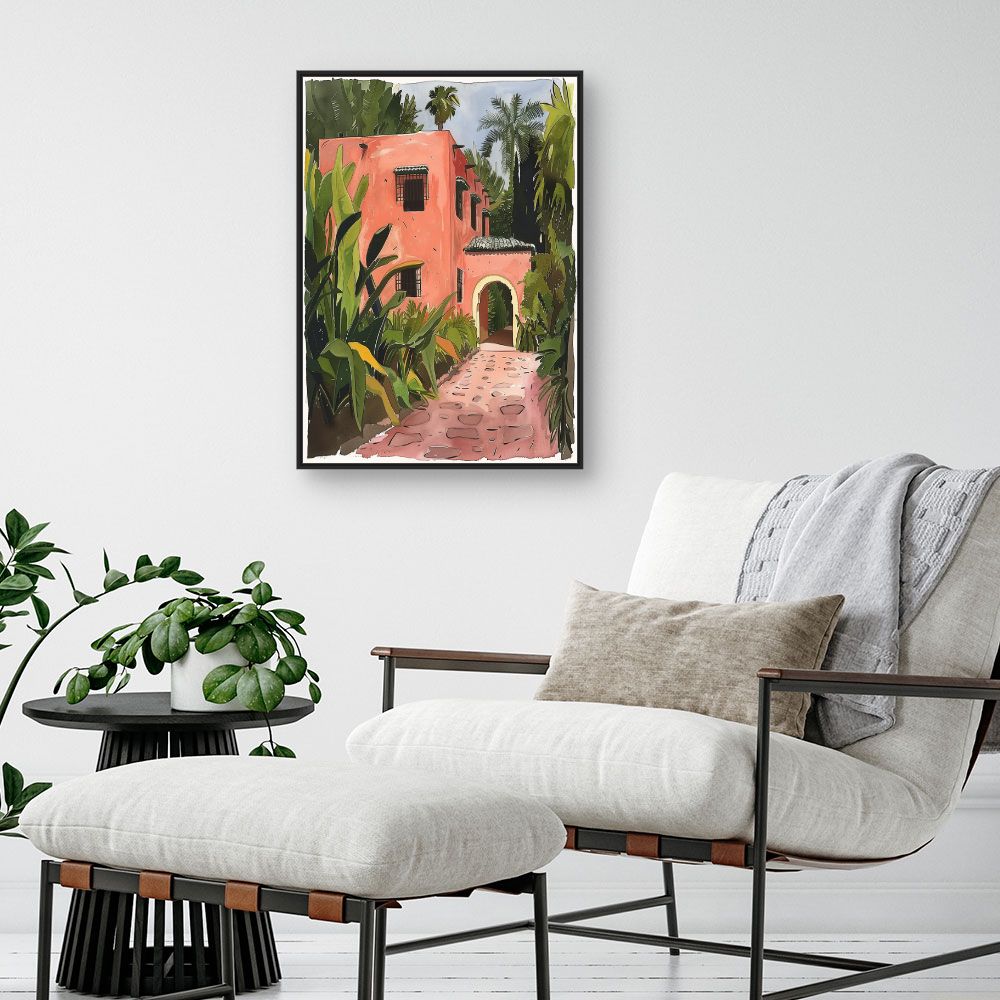 Toile "Maison tropicale"