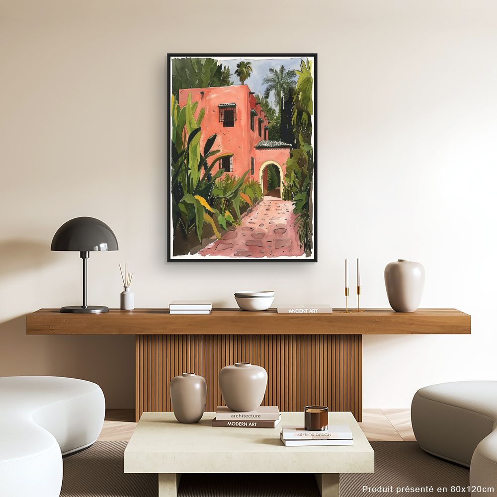 Toile "Maison tropicale"