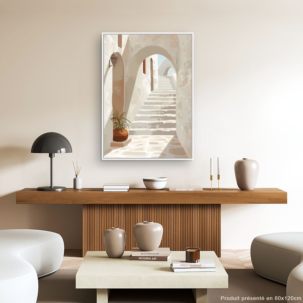 Schilderij "Mediterrane trappen"