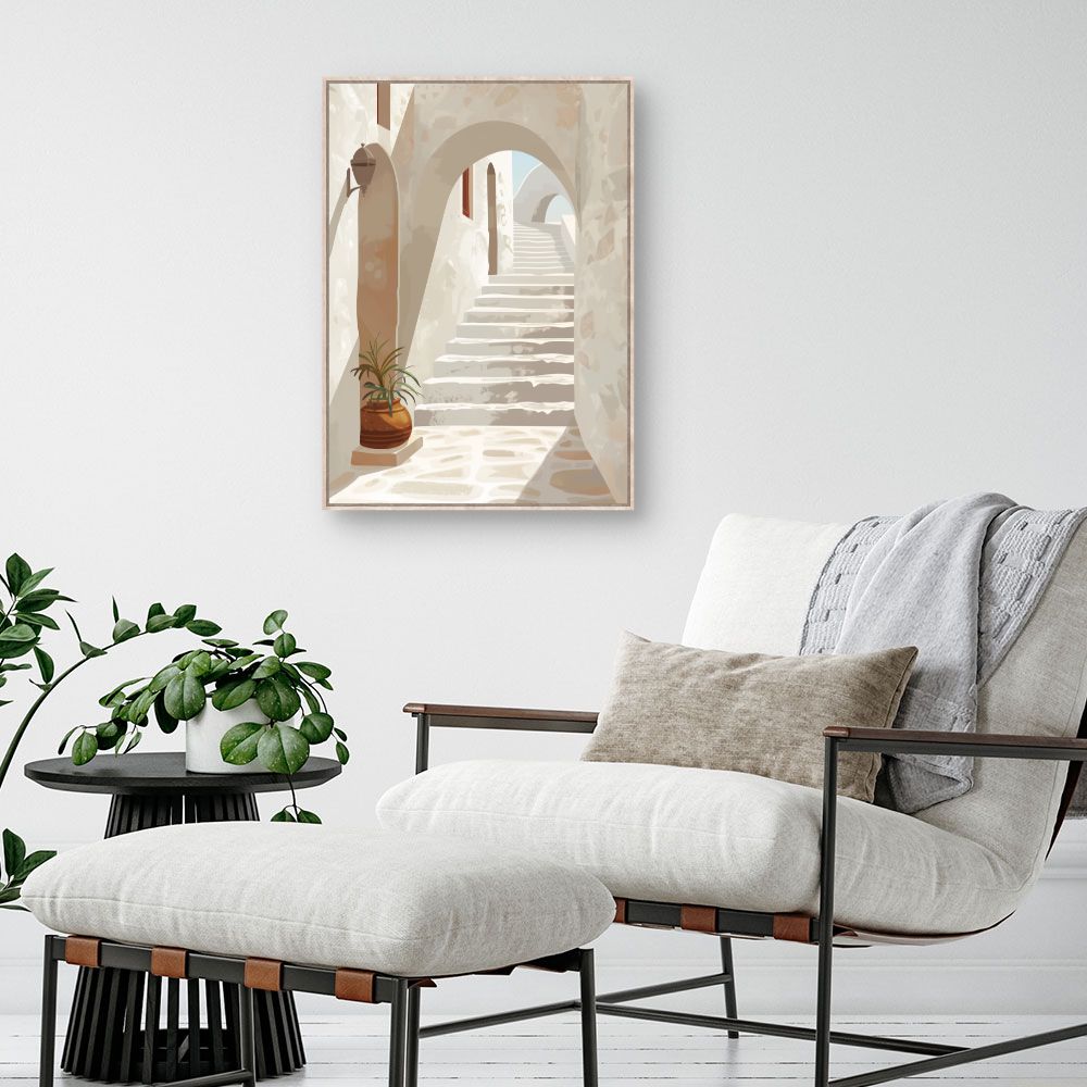 Schilderij "Mediterrane trappen"