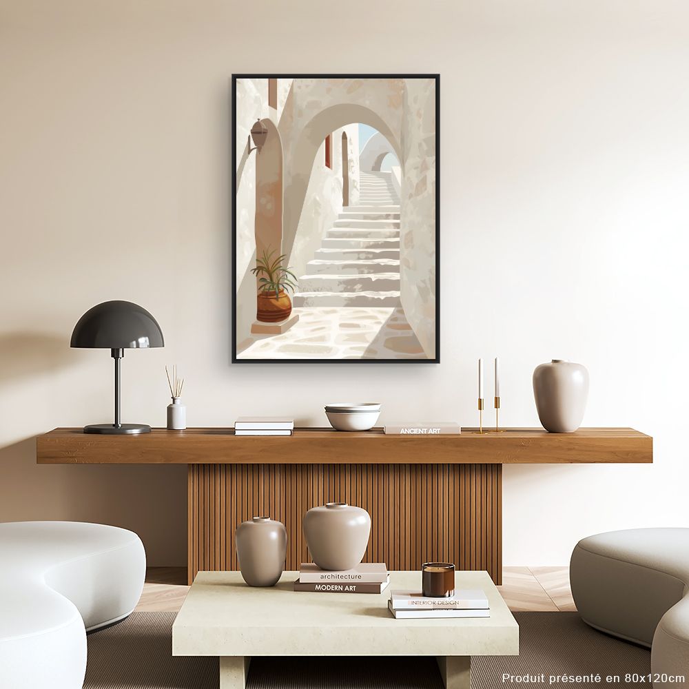 Schilderij "Mediterrane trappen"