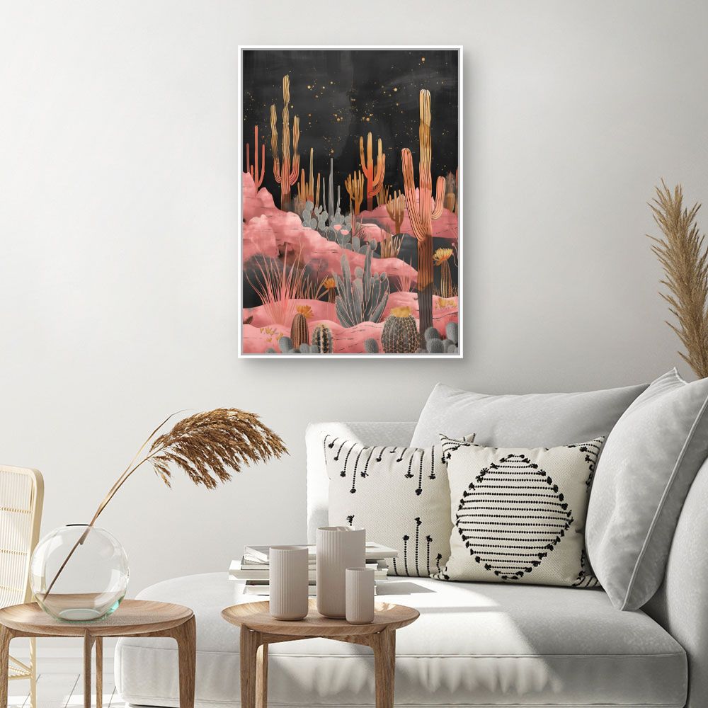 Schilderij "Betoverende Cactussen"