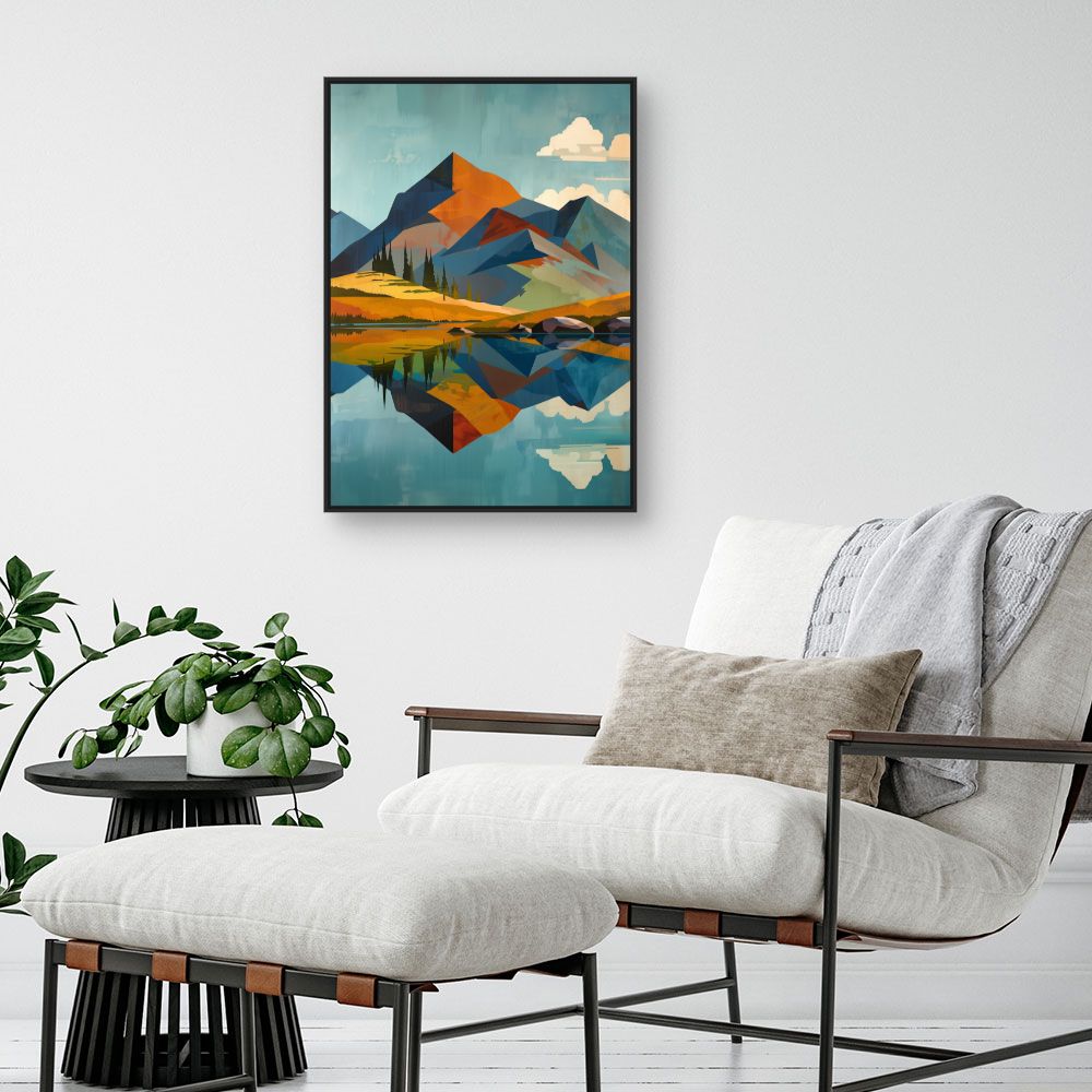 Doek "Serene bergen"