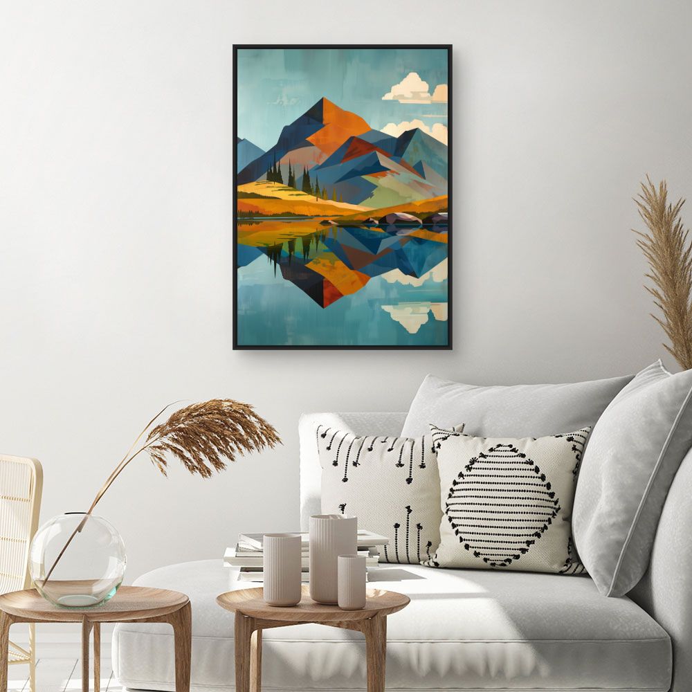 Doek "Serene bergen"