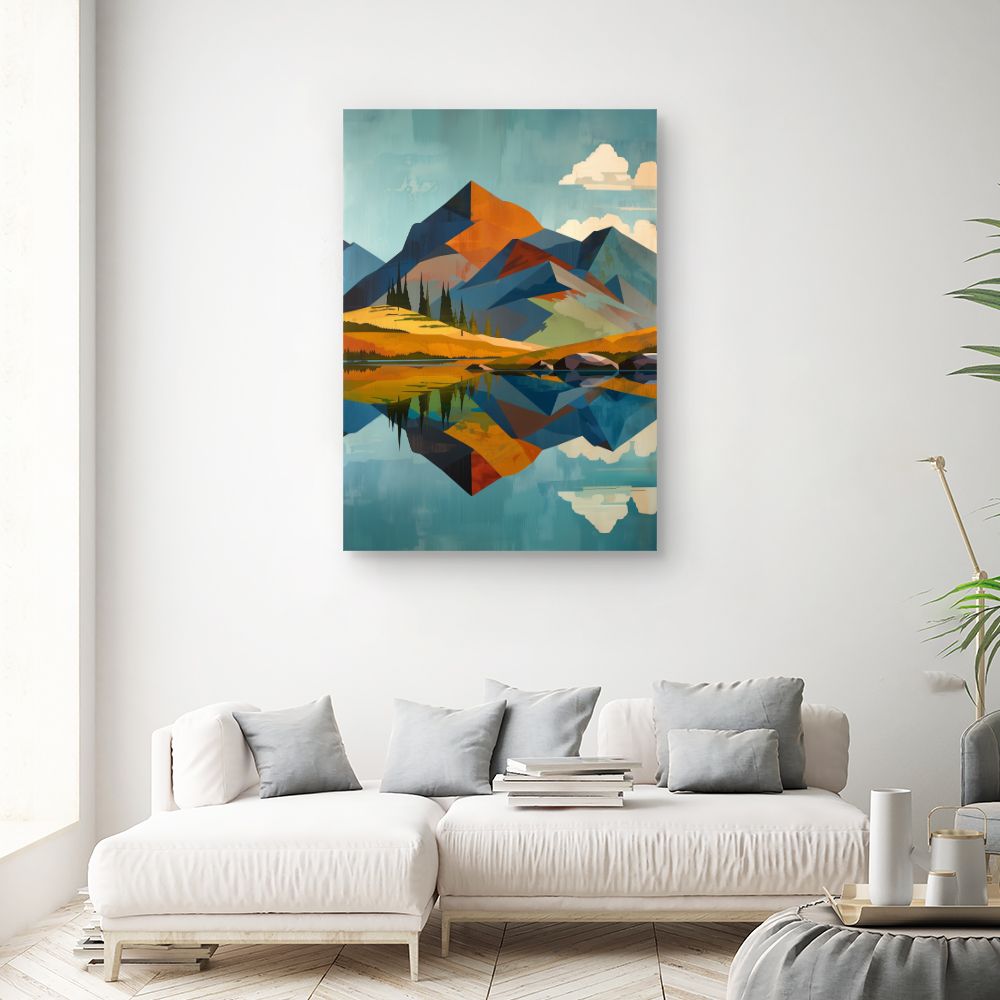 Doek "Serene bergen"