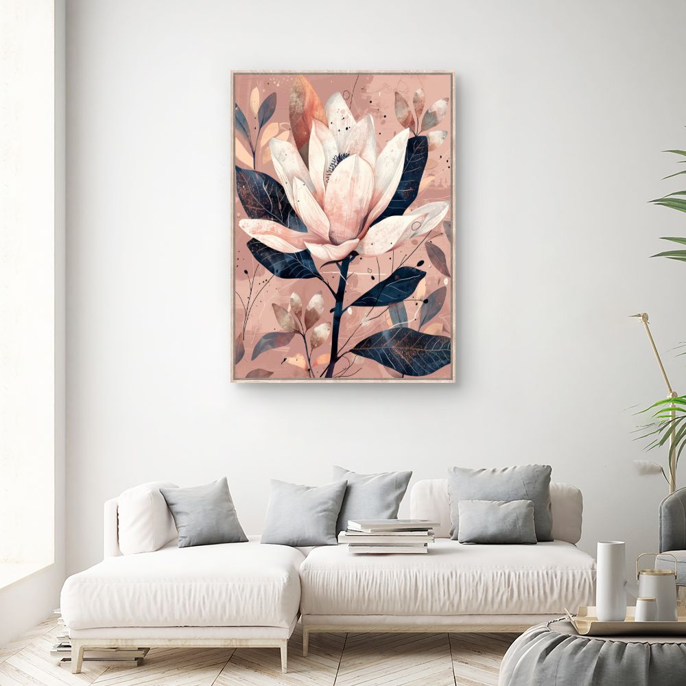 Schilderij "Moderne Elegante Bloem"