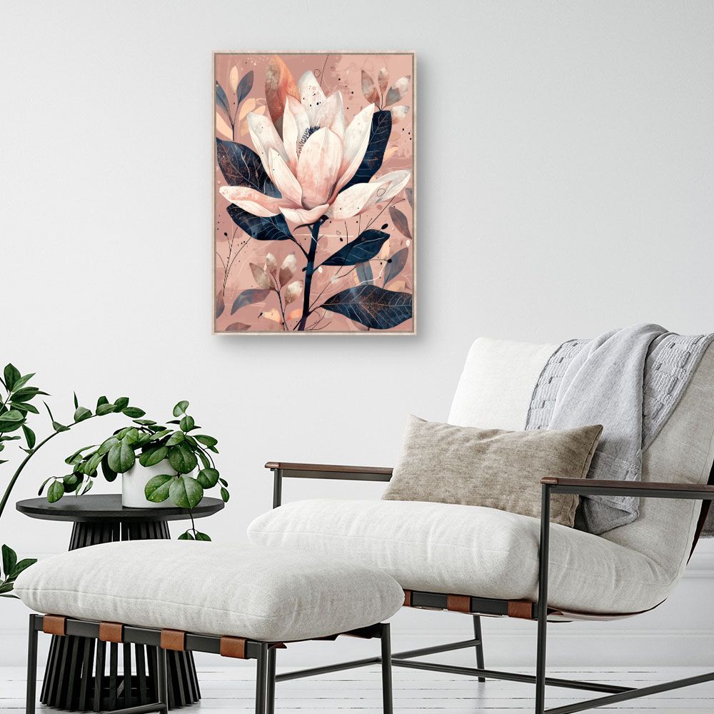 Schilderij "Moderne Elegante Bloem"