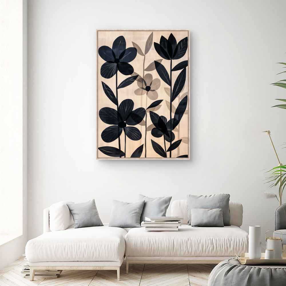 Toile "Fleurs élégantes"