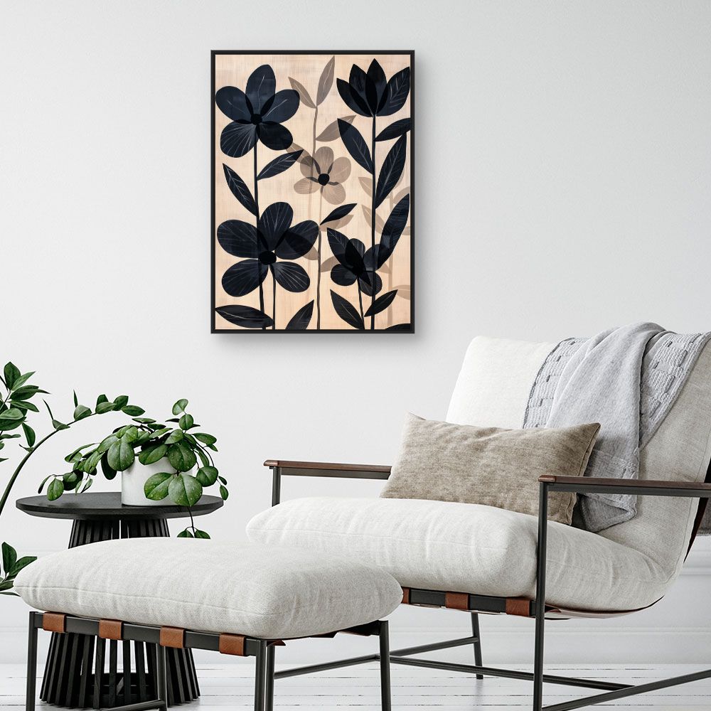 Toile "Fleurs élégantes"