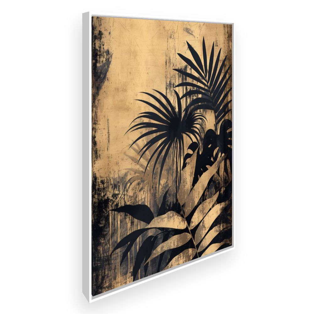 Toile Palmiers élégants – toile cadre blanc (slide 2)