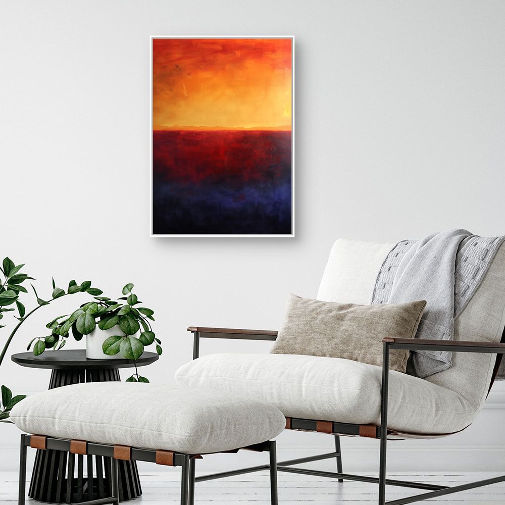 Toile "Coucher de soleil vibrant"