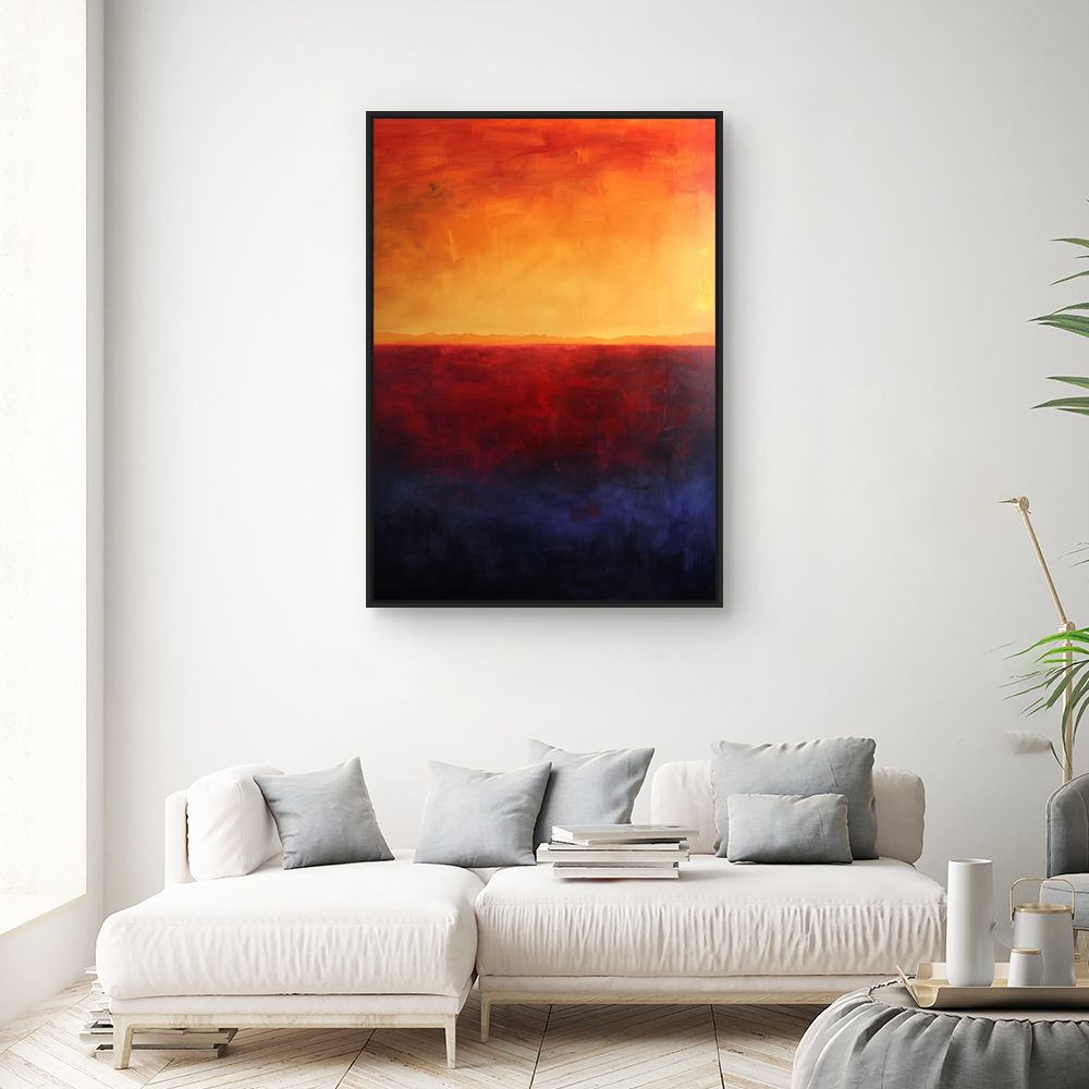 Toile "Coucher de soleil vibrant"